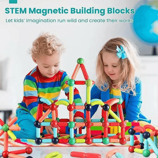 Magnetic Sticks Building Blocks – STEM Construction Toy for Kids (25, 36 & 42 pcs) thumbnail 2