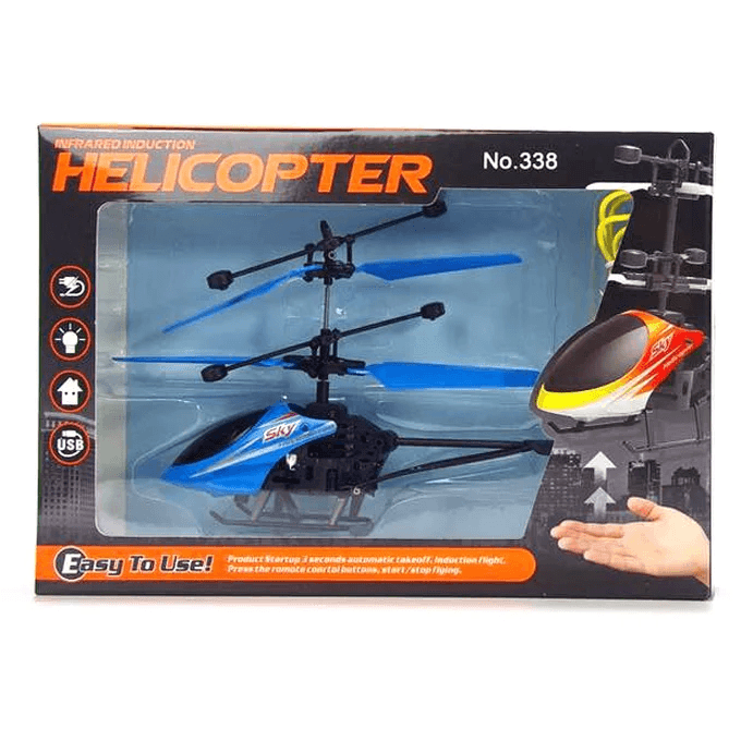 Flying Helicopter with Palm Sensor – Rechargeable RC Toy for Kids